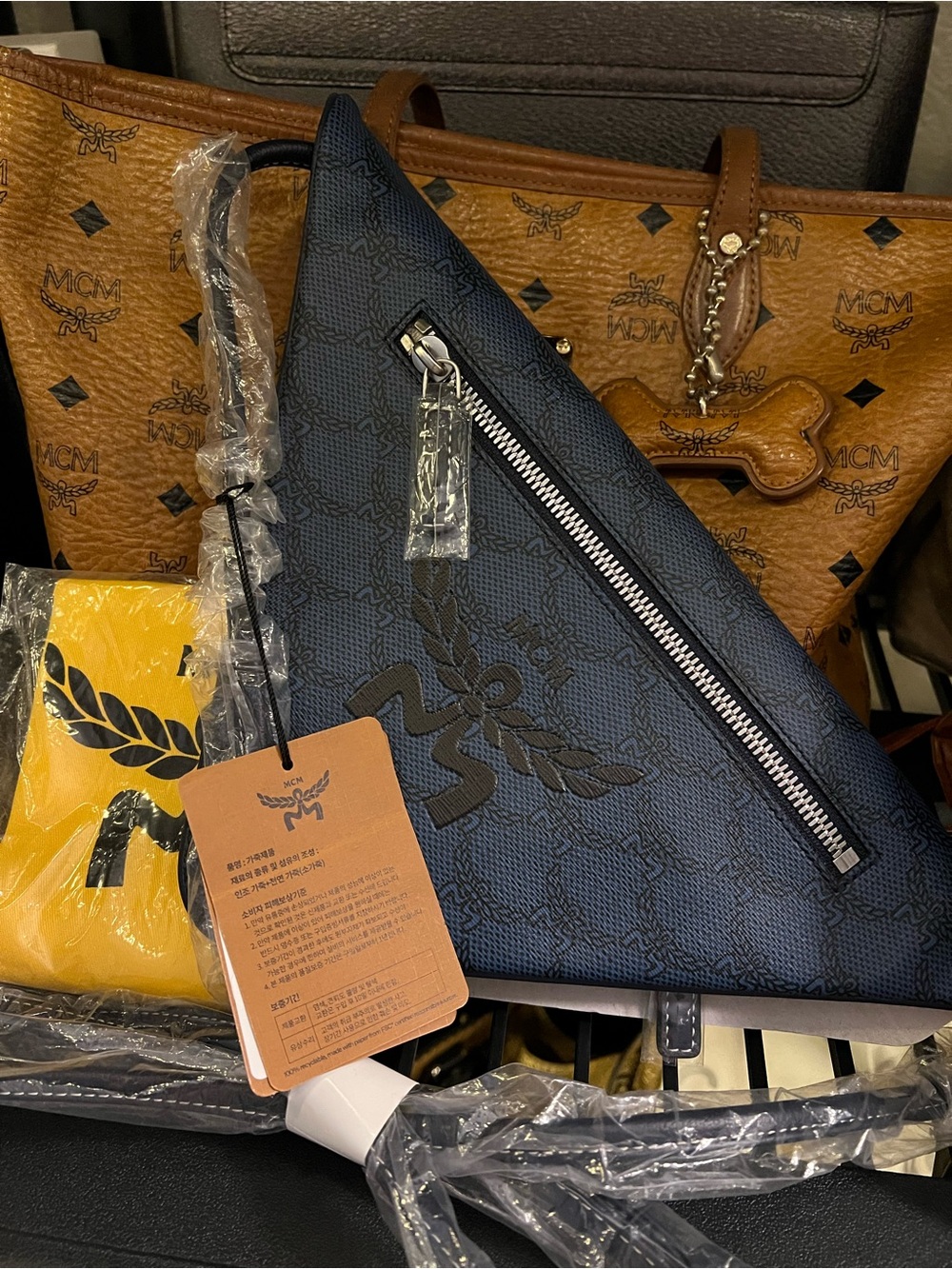 Different types of MCM Bags with Logo!
